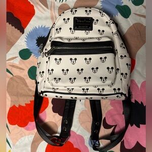 Loungefly Mickey Mouse Black and White Backpack